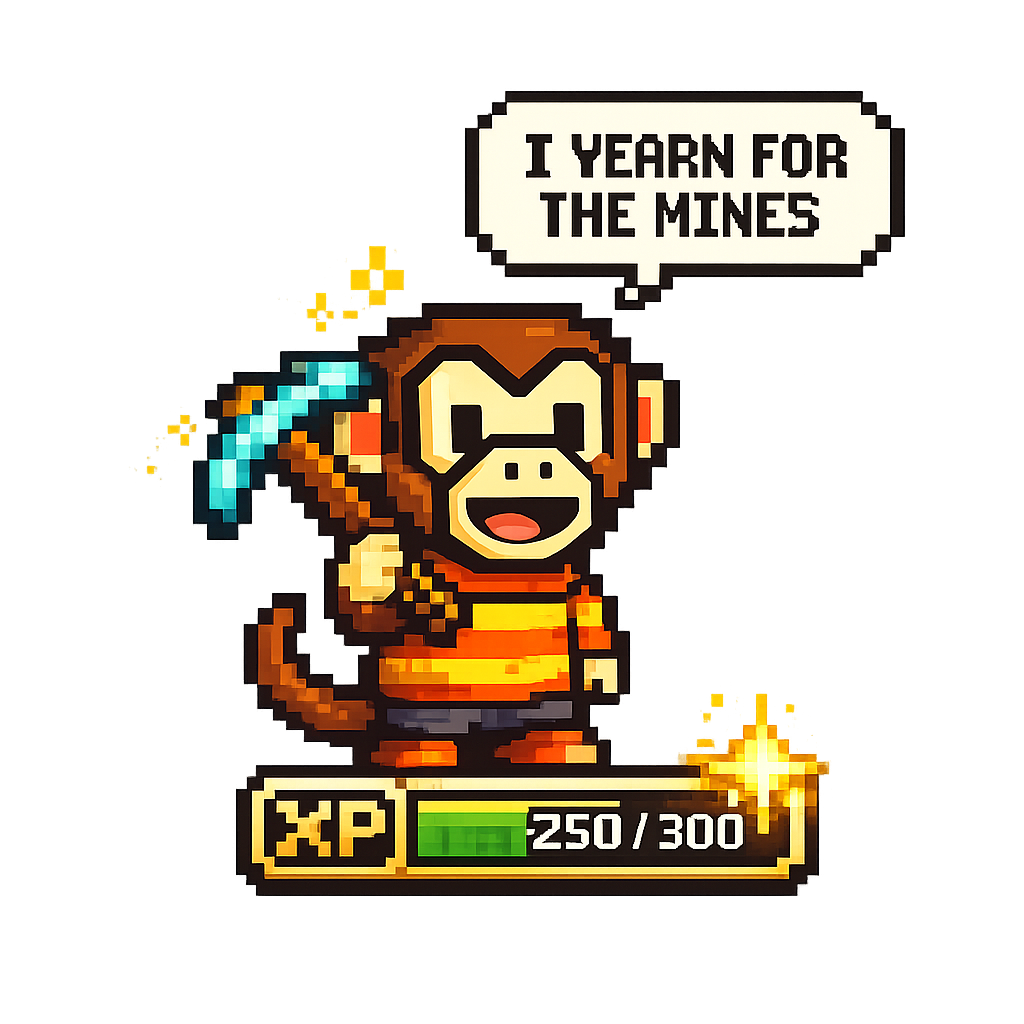 Monkey yearns for the mine