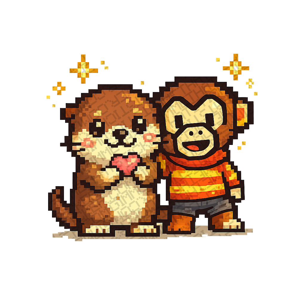 Monkey loves Otter